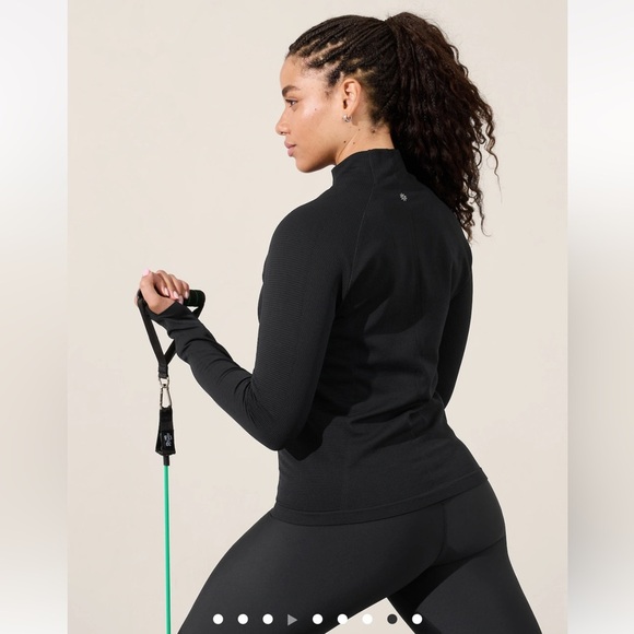 ATHLETA  FLURRY HALF ZIP MOCK NECK TOP - Picture 12 of 12